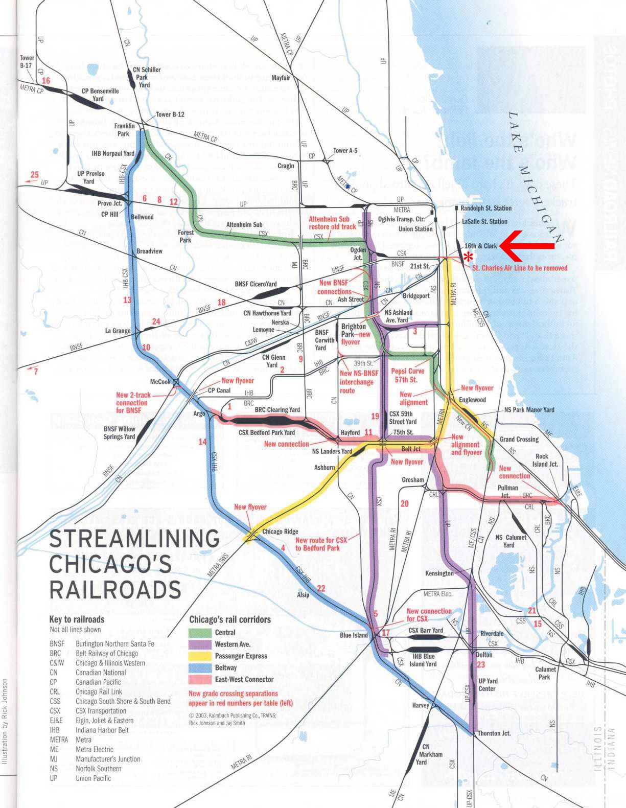 Chicago Map With Train Stops United States Map